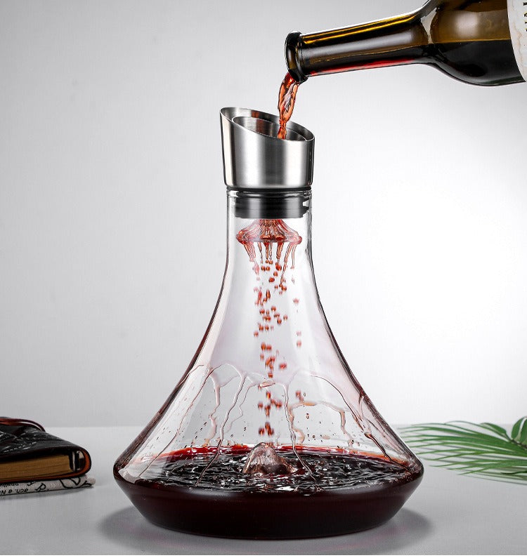 Wine Decanter Built-in Aerator Pourer, Wine Carafe Red Wine Decanter 1000ml -  Free Shipping - aurelia-clothing-8955