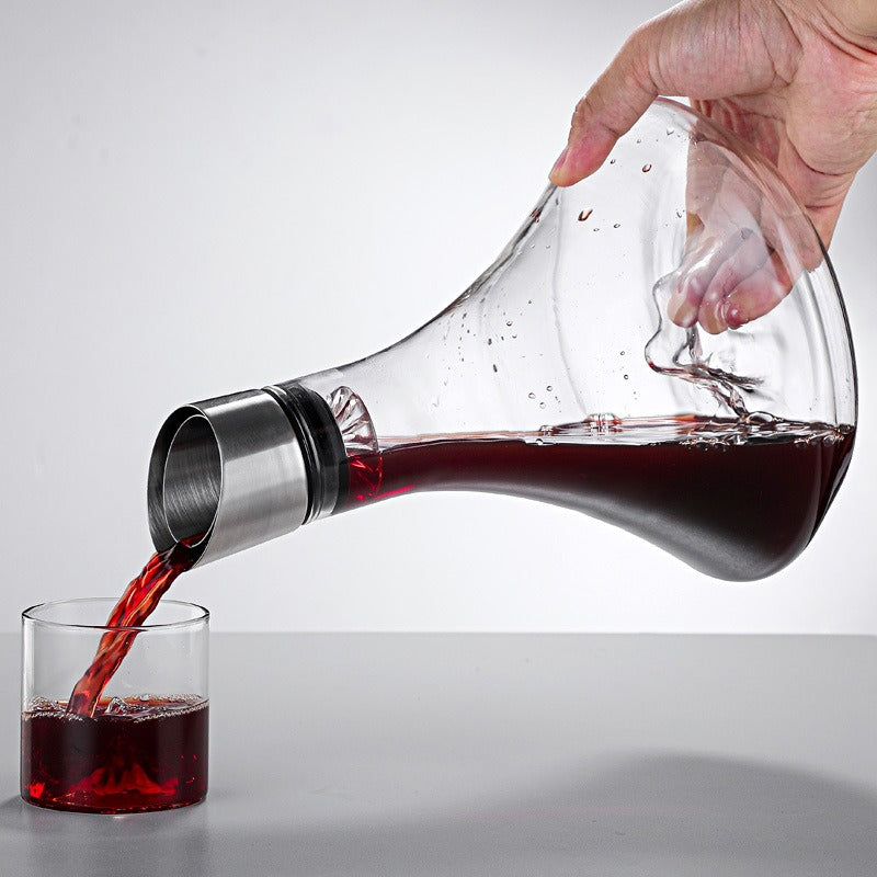 Wine Decanter Built-in Aerator Pourer, Wine Carafe Red Wine Decanter 1000ml -  Free Shipping - aurelia-clothing-8955