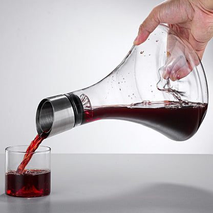 Wine Decanter Built-in Aerator Pourer, Wine Carafe Red Wine Decanter 1000ml -  Free Shipping - aurelia-clothing-8955
