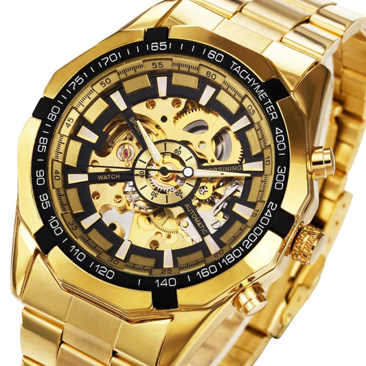 Winner Watch Men Skeleton Automatic Mechanical Watch Gold Skeleton Vintage Man Watch Mens FORSINING Watch Top Brand Luxury - Free Shipping - Aurelia Clothing