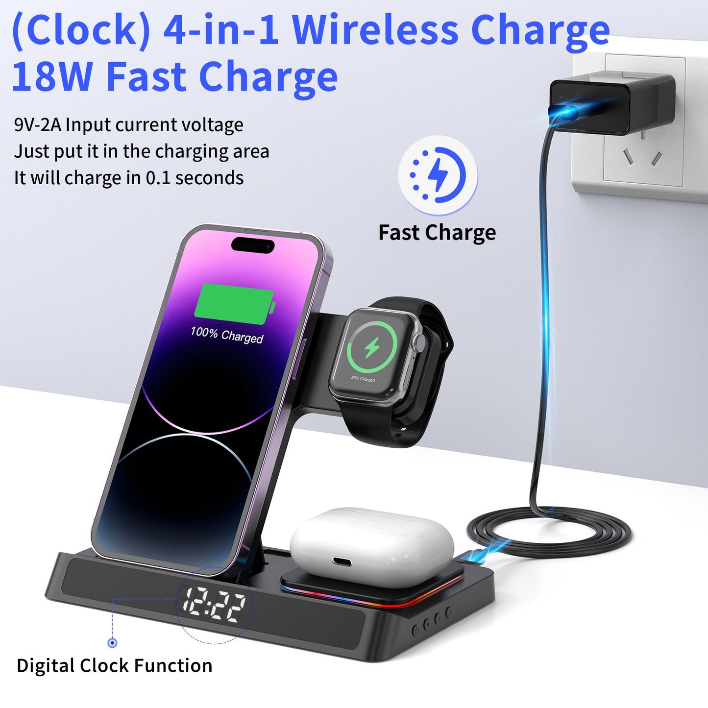 Wireless charging four-Free Shipping - Aurelia Clothing