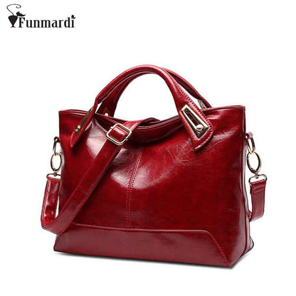 Women Oil Wax Leather Designer Handbags-Free Shipping - Aurelia Clothing