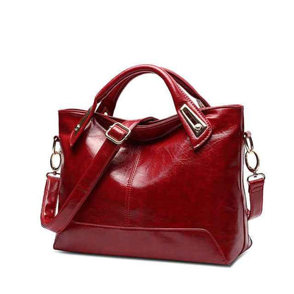 Women Oil Wax Leather Designer Handbags-Free Shipping - Aurelia Clothing