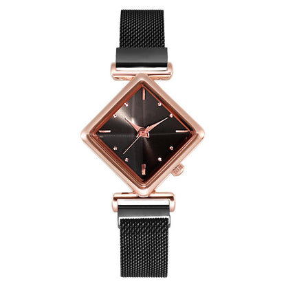 Women Square Watch Luxury Ladies Quartz Magnet Buckle Gradient Color Watches Relogio Feminino For Gift Clock - Free Shipping - Aurelia Clothing