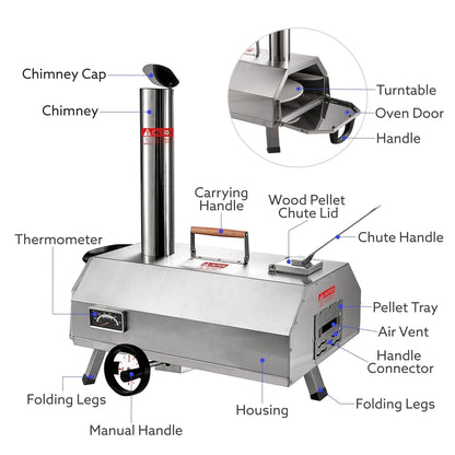 Wood Fired Pizza Oven-Free Shipping - Aurelia Clothing