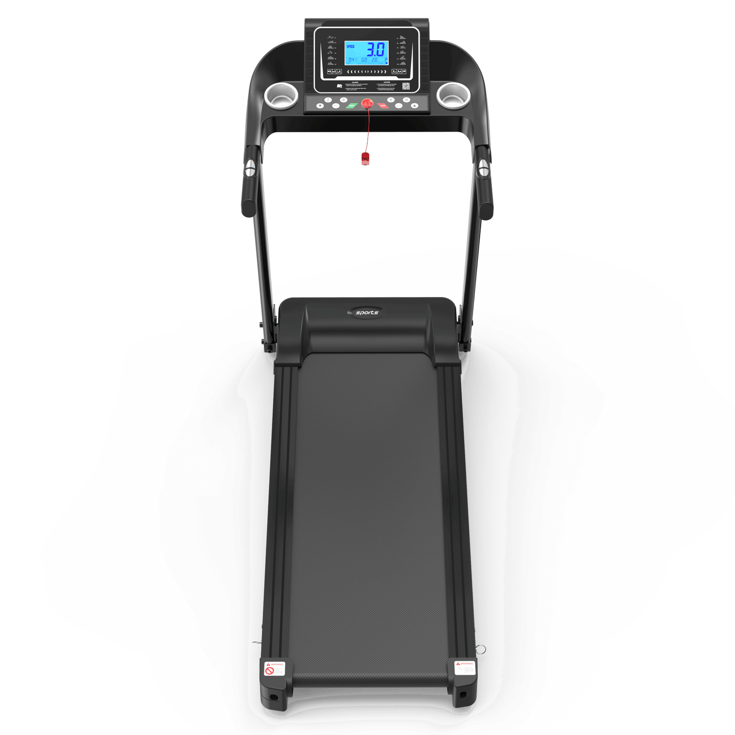 Fitshow App Home Foldable Treadmill with Incline, Folding Treadmill for Home Workout, Electric Walking Running Treadmill Machine 5" LCD Screen 250 LB Capacity Bluetooth Music - Free Shipping - Aurelia Clothing