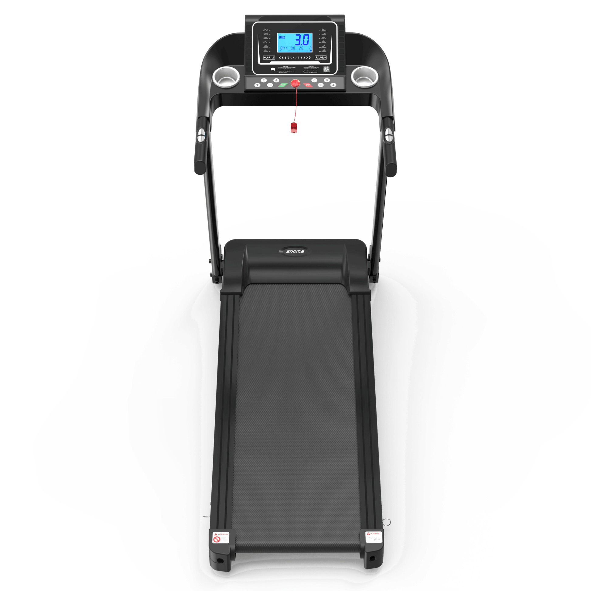 Fitshow App Home Foldable Treadmill with Incline, Folding Treadmill for Home Workout, Electric Walking Running Treadmill Machine 5" LCD Screen 250 LB Capacity Bluetooth Music - Free Shipping - Aurelia Clothing