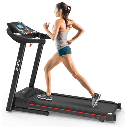 Fitshow App Home Foldable Treadmill with Incline, Folding Treadmill for Home Workout, Electric Walking Running Treadmill Machine 5" LCD Screen 250 LB Capacity Bluetooth Music - Free Shipping - Aurelia Clothing