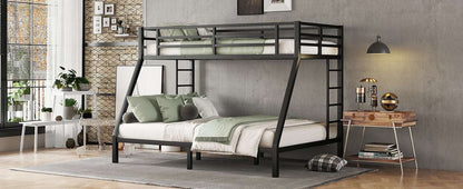 Metal Twin XL over Queen Bunk Bed for Teens and Adults,Space-Saving/Noise Reduced/No Box Spring Needed(Expect arrive date 2024/7/17) - Free Shipping - Aurelia Clothing