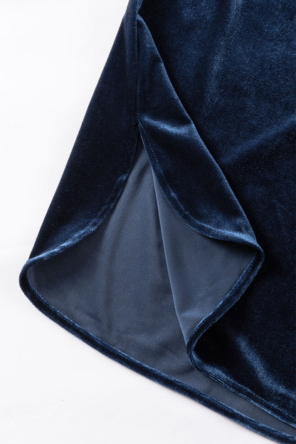 Frill Half Button Mock Neck Long Sleeve Blouse - Aurelia Clothing