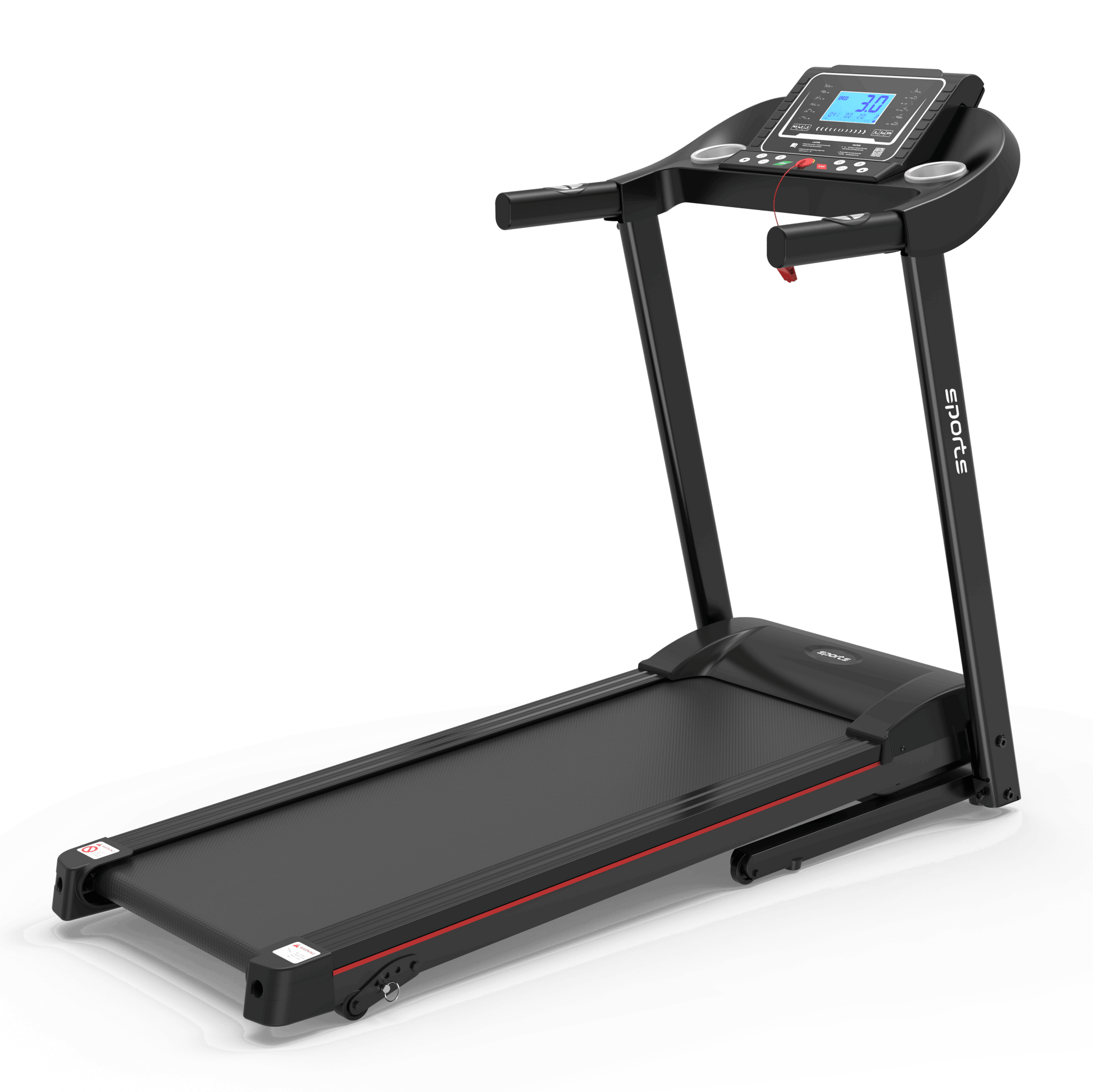 Fitshow App Home Foldable Treadmill with Incline, Folding Treadmill for Home Workout, Electric Walking Running Treadmill Machine 5" LCD Screen 250 LB Capacity Bluetooth Music - Free Shipping - Aurelia Clothing