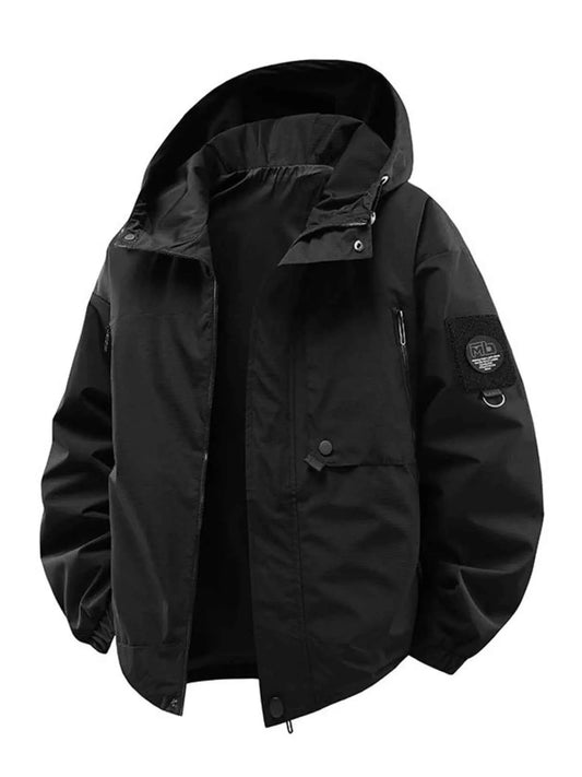 Hooded Windproof Casual Jacket - Free Shipping