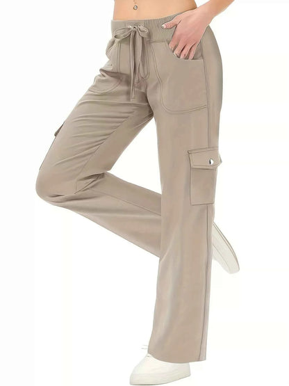 Active Pants with Drawstring Waist-Free Shipping