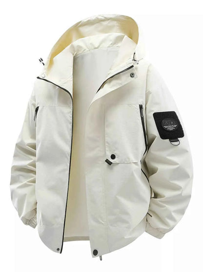 Hooded Windproof Casual Jacket - Free Shipping