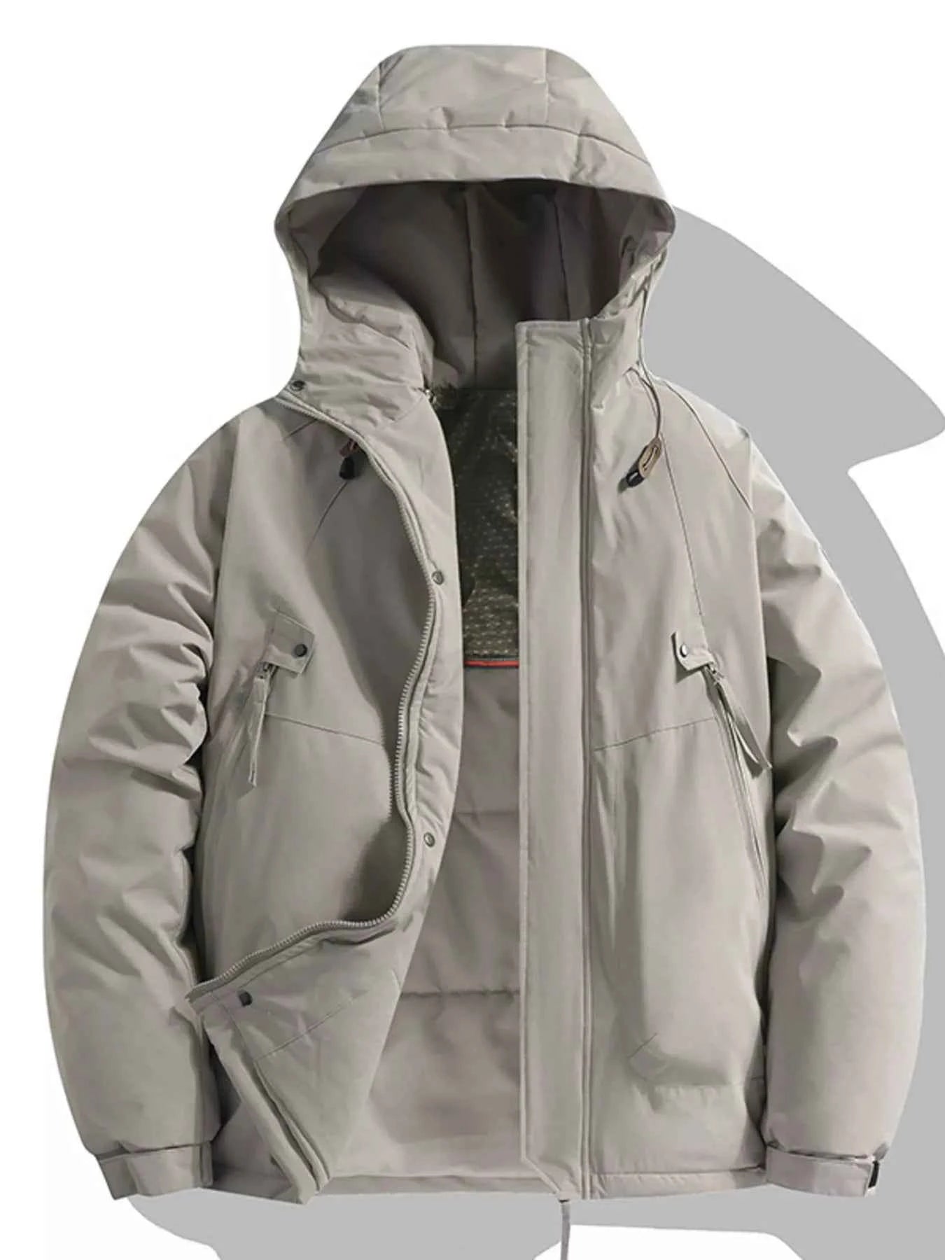 Men's Full Size Hooded-Free Shipping