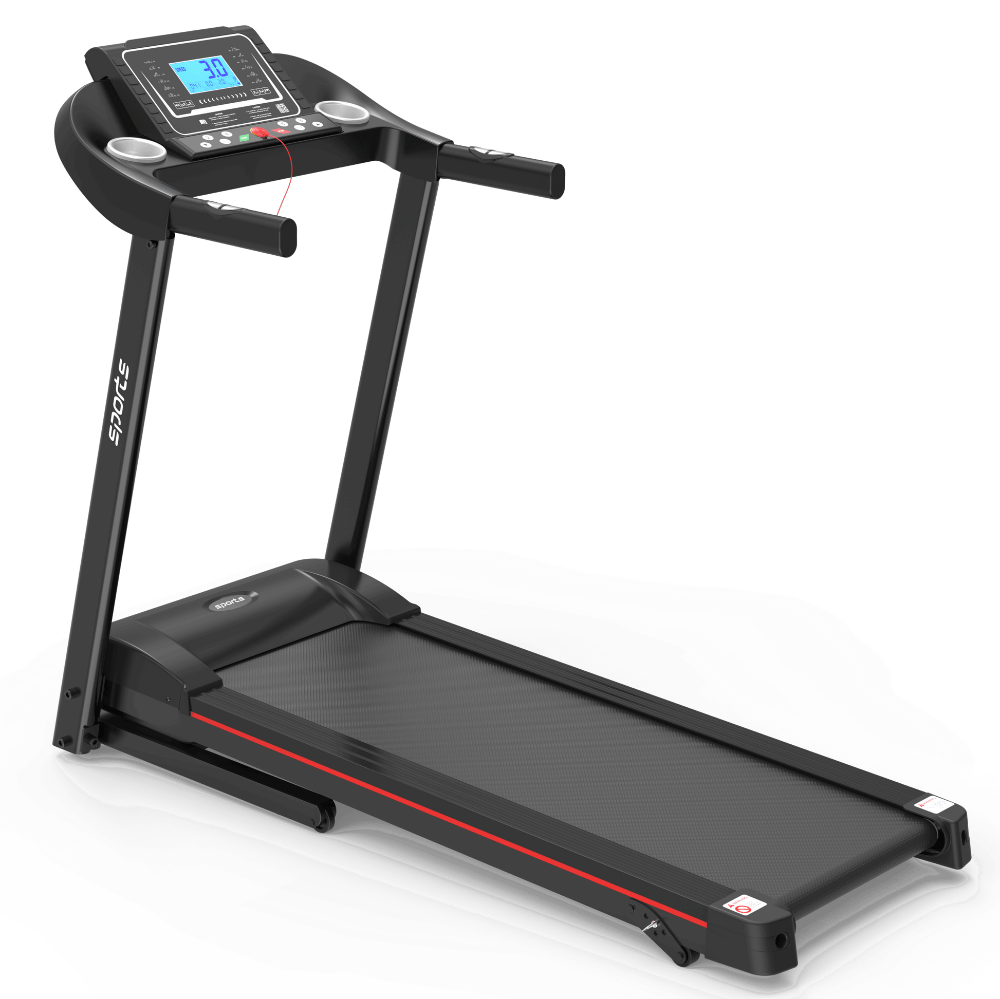 Fitshow App Home Foldable Treadmill with Incline, Folding Treadmill for Home Workout, Electric Walking Running Treadmill Machine 5" LCD Screen 250 LB Capacity Bluetooth Music - Free Shipping - Aurelia Clothing