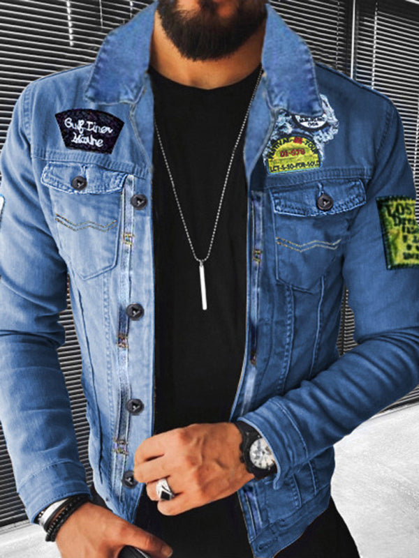 Plush Style Thickened Denim Men's Outer Jacket - Free Shipping - Aurelia Clothing