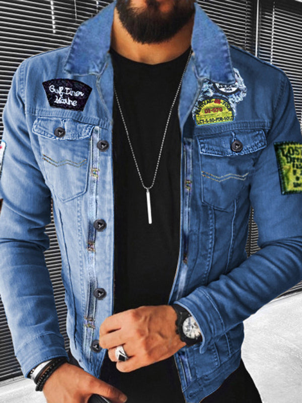 Plush Style Thickened Denim Men's Outer Jacket - Free Shipping - Aurelia Clothing