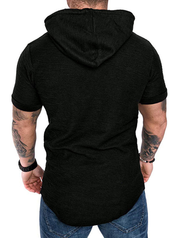 T-shirt sports casual sweater men's hoodie - Free Shipping
