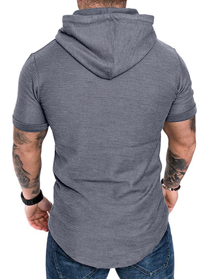 T-shirt sports casual sweater men's hoodie - Free Shipping