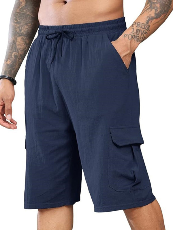 Multi-Pocket Drawstring Men's Beach Overalls - Free Shipping