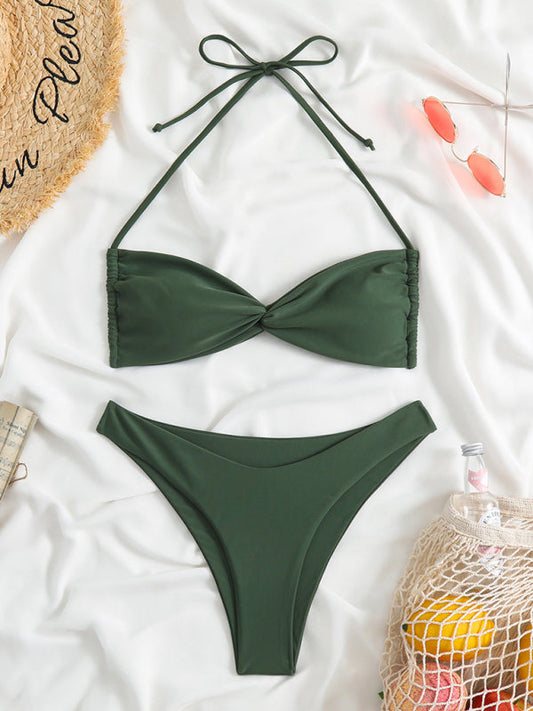 New women's adjustable strap sexy leopard print bikini two-piece  - Free Shipping - Aurelia Clothing