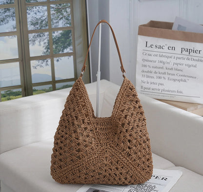 straw woven bag woven belt armpit bag - Free Shipping - Aurelia Clothing
